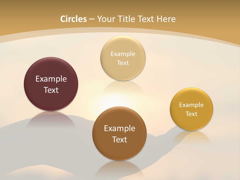 Glowing Magic Sunset PowerPoint Template