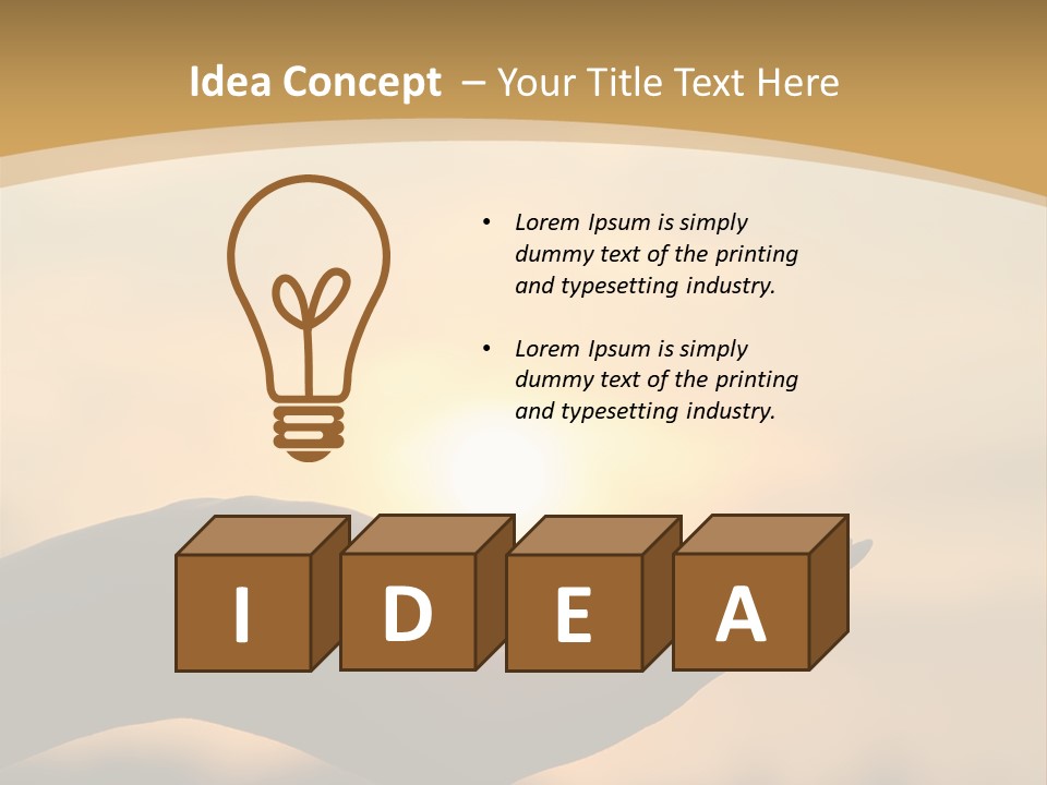 Glowing Magic Sunset PowerPoint Template