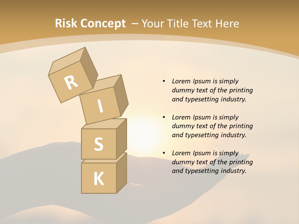 Glowing Magic Sunset PowerPoint Template