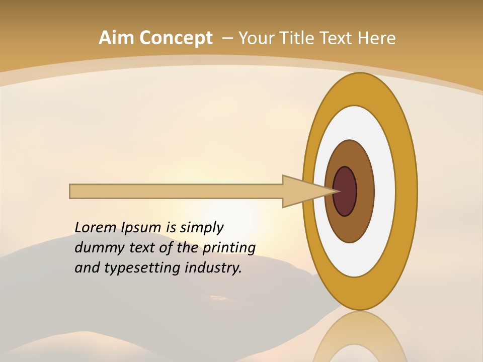 Glowing Magic Sunset PowerPoint Template