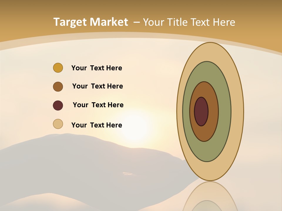 Glowing Magic Sunset PowerPoint Template