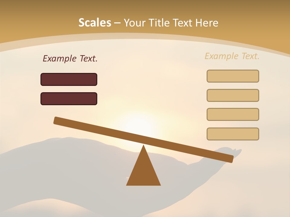 Glowing Magic Sunset PowerPoint Template