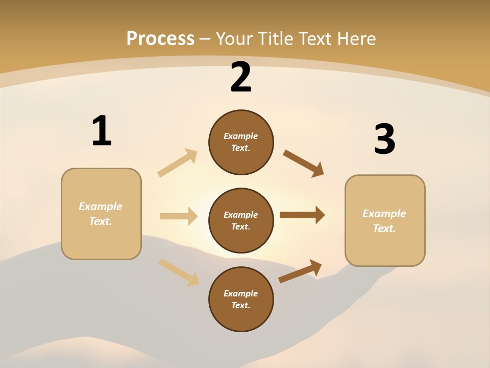 Glowing Magic Sunset PowerPoint Template
