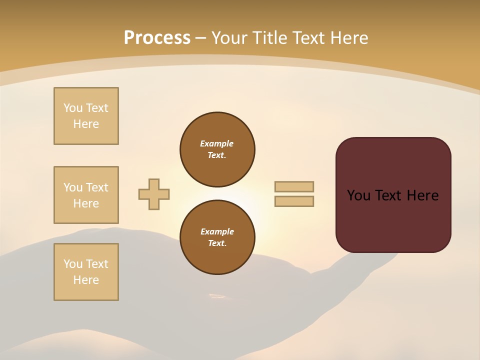 Glowing Magic Sunset PowerPoint Template
