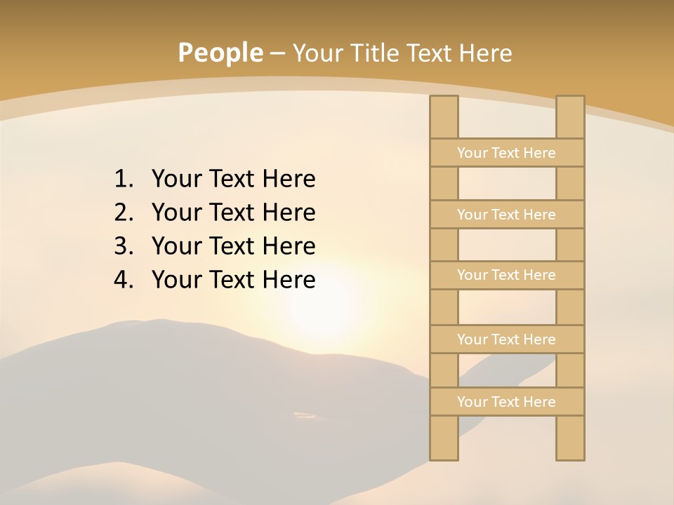 Glowing Magic Sunset PowerPoint Template