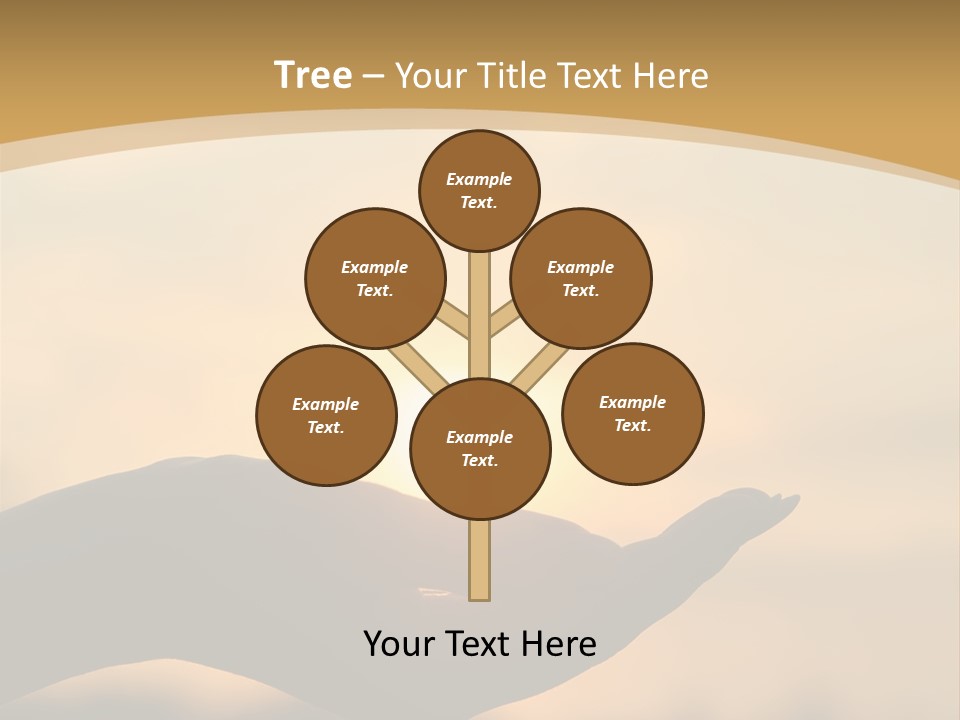 Glowing Magic Sunset PowerPoint Template