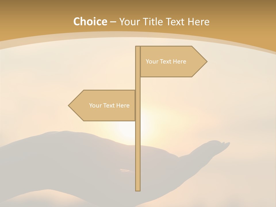 Glowing Magic Sunset PowerPoint Template