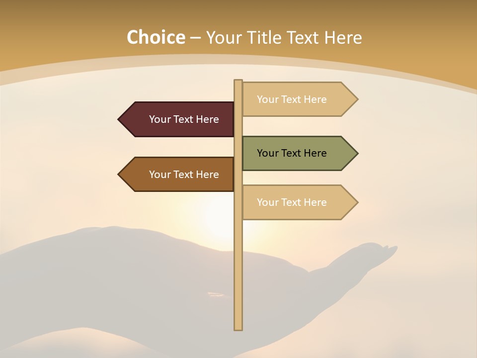 Glowing Magic Sunset PowerPoint Template