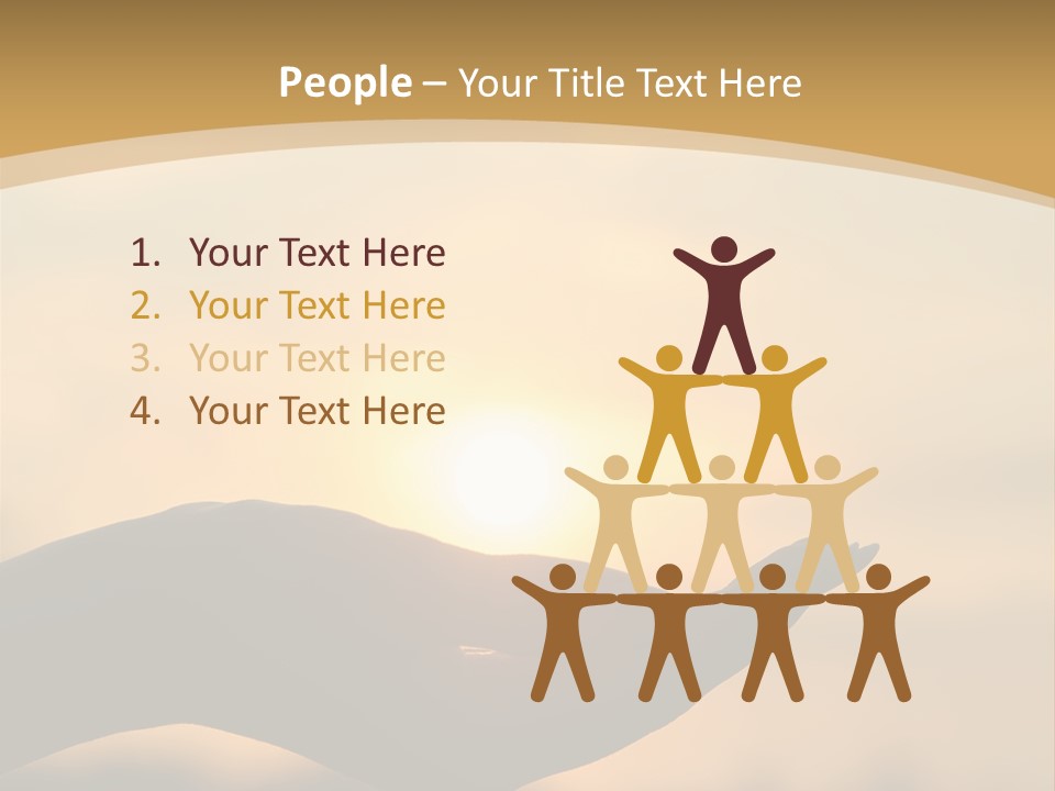 Glowing Magic Sunset PowerPoint Template