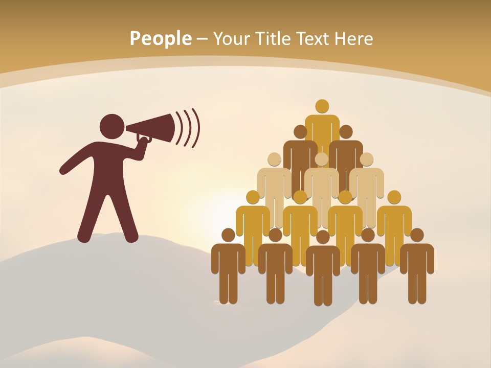 Glowing Magic Sunset PowerPoint Template