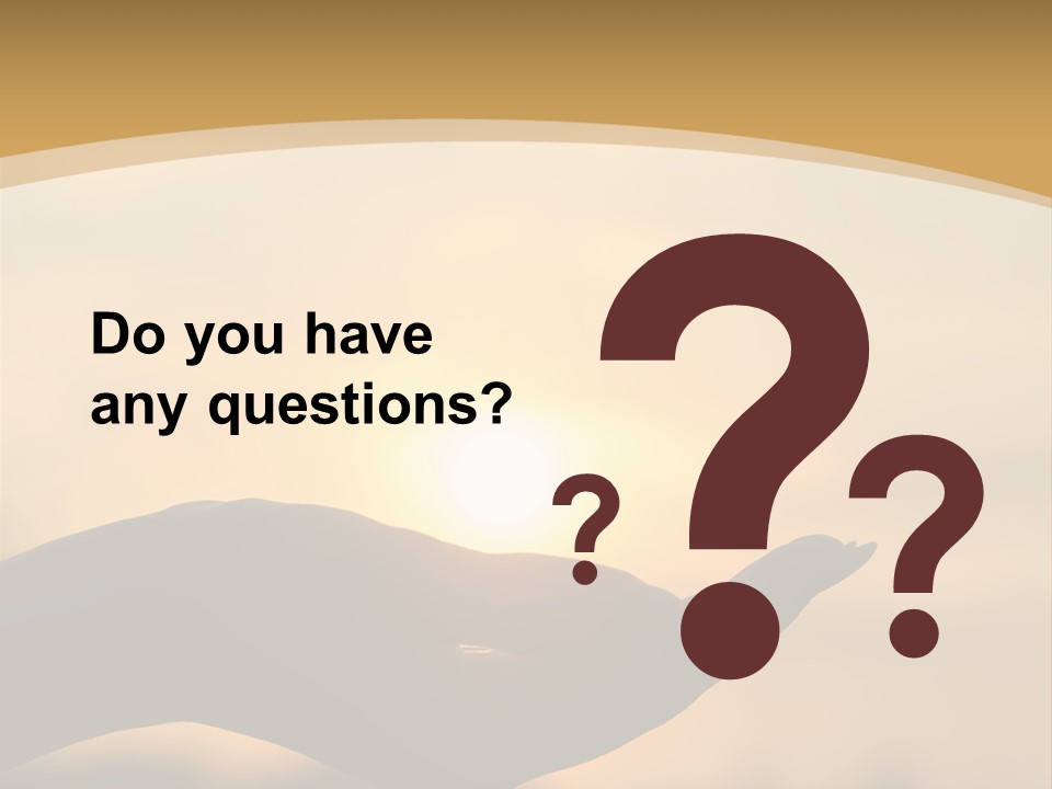 Glowing Magic Sunset PowerPoint Template