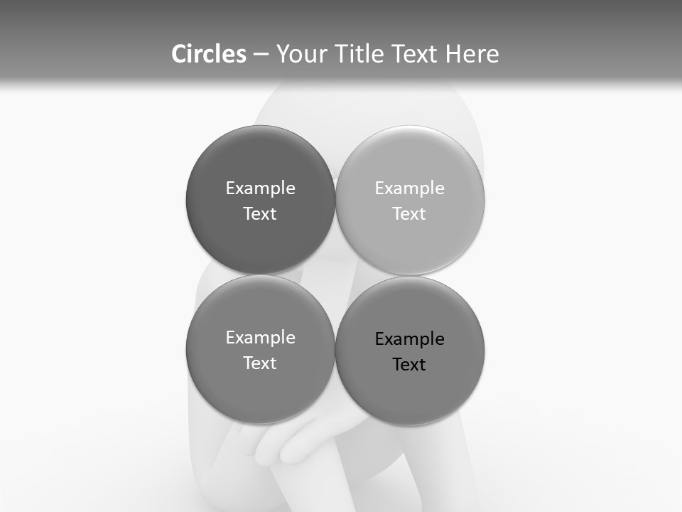 Cartoon Depression Emotional Stress PowerPoint Template