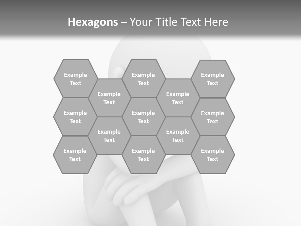 Cartoon Depression Emotional Stress PowerPoint Template