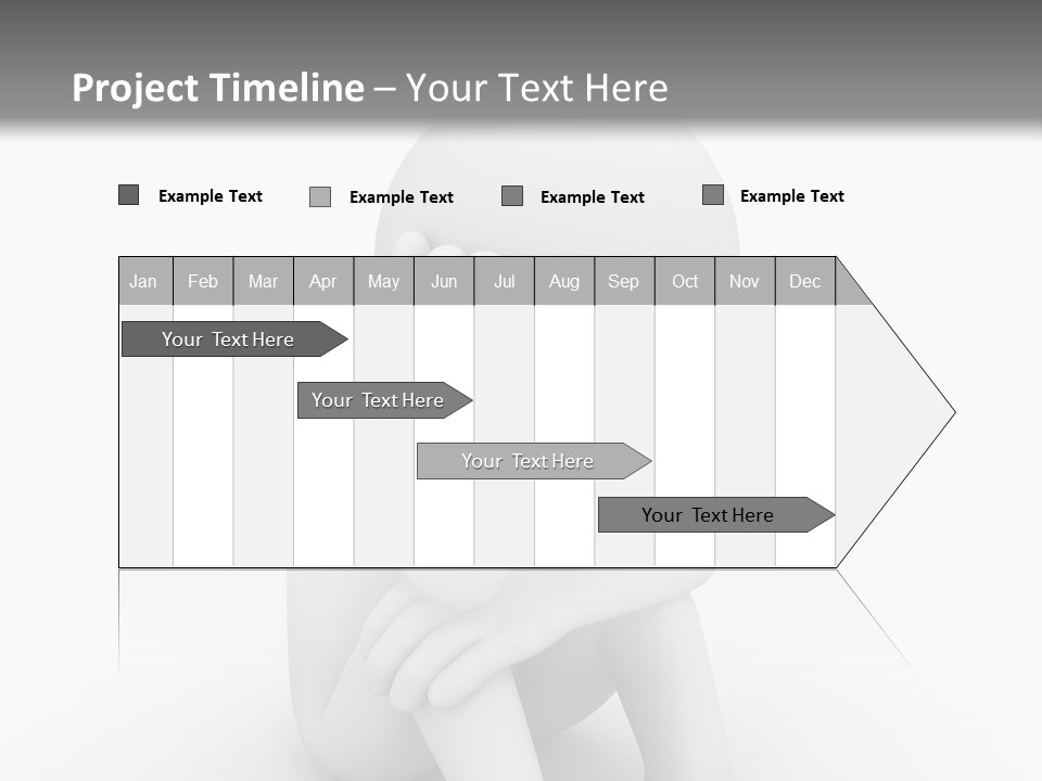 Cartoon Depression Emotional Stress PowerPoint Template