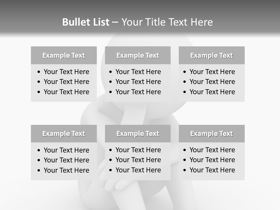 Cartoon Depression Emotional Stress PowerPoint Template