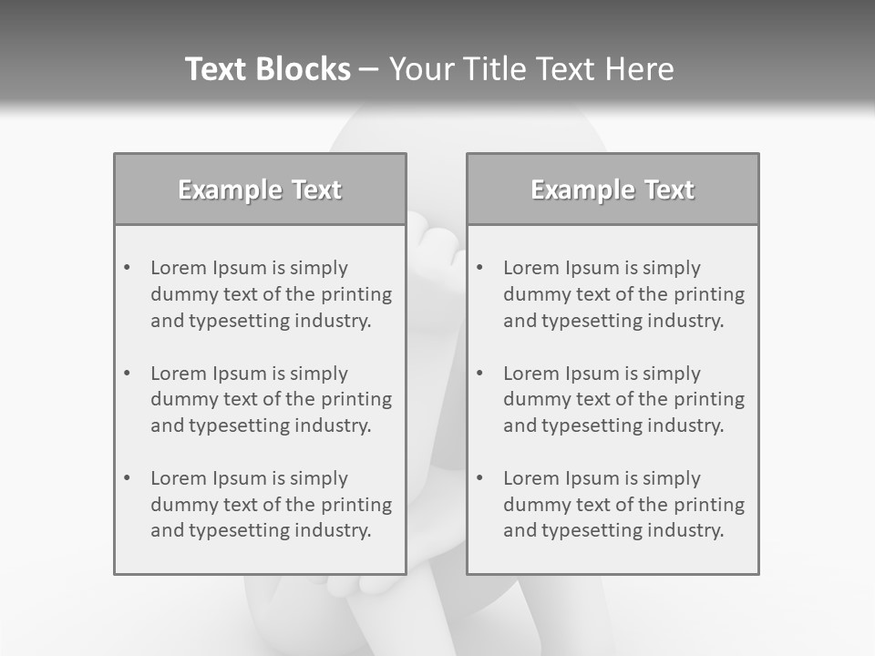 Cartoon Depression Emotional Stress PowerPoint Template