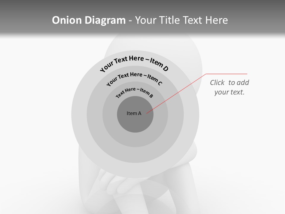Cartoon Depression Emotional Stress PowerPoint Template