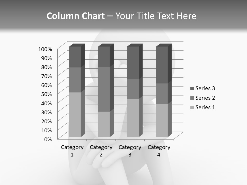 Cartoon Depression Emotional Stress PowerPoint Template