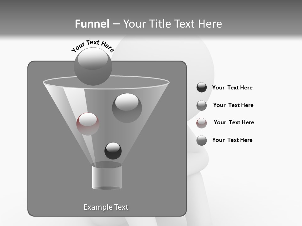 Cartoon Depression Emotional Stress PowerPoint Template