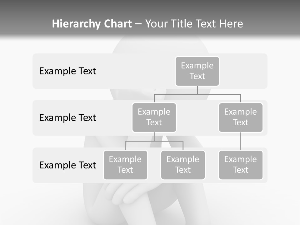 Cartoon Depression Emotional Stress PowerPoint Template