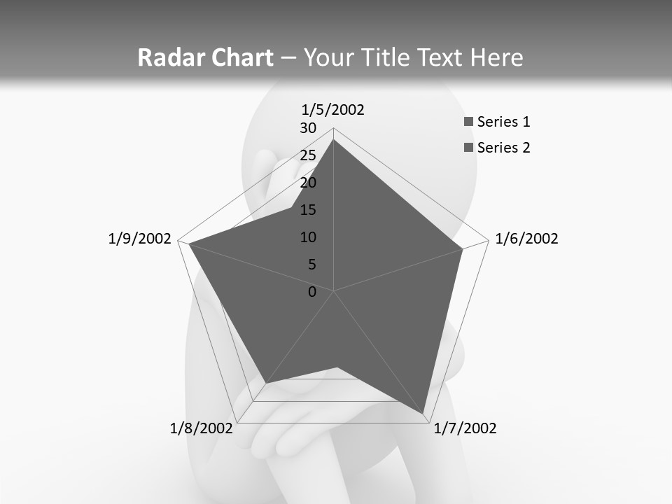Cartoon Depression Emotional Stress PowerPoint Template