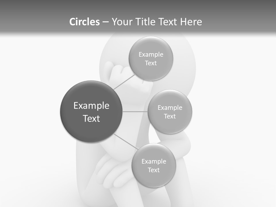 Cartoon Depression Emotional Stress PowerPoint Template