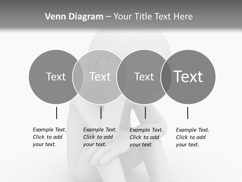 Cartoon Depression Emotional Stress PowerPoint Template