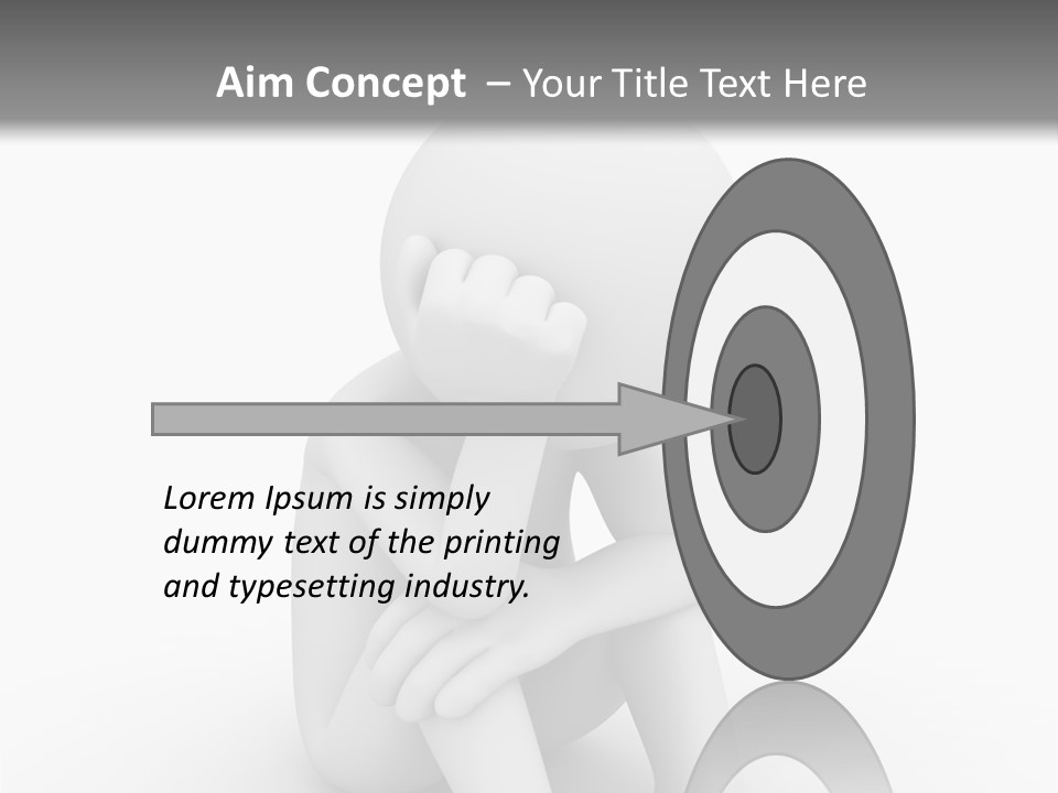 Cartoon Depression Emotional Stress PowerPoint Template