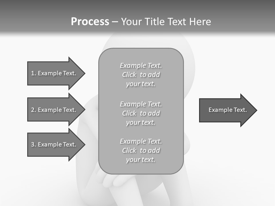 Cartoon Depression Emotional Stress PowerPoint Template