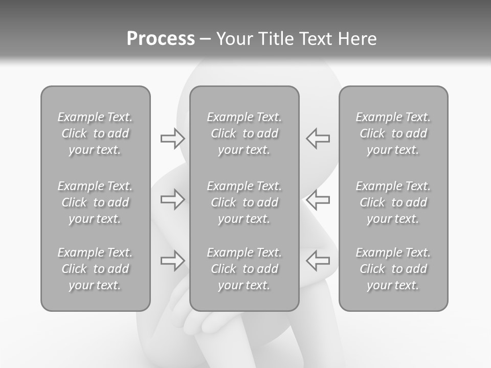Cartoon Depression Emotional Stress PowerPoint Template