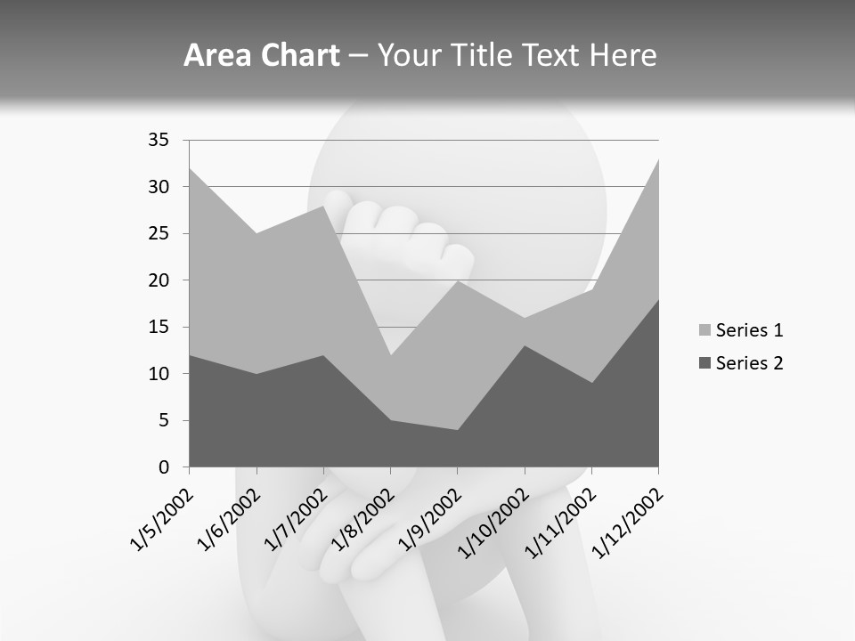 Cartoon Depression Emotional Stress PowerPoint Template