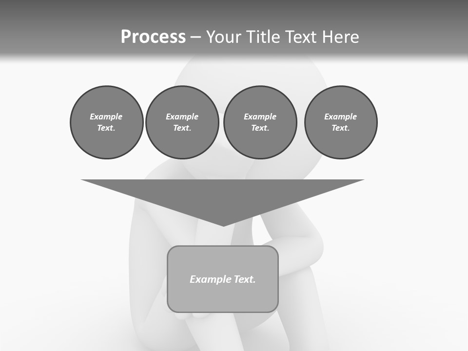 Cartoon Depression Emotional Stress PowerPoint Template