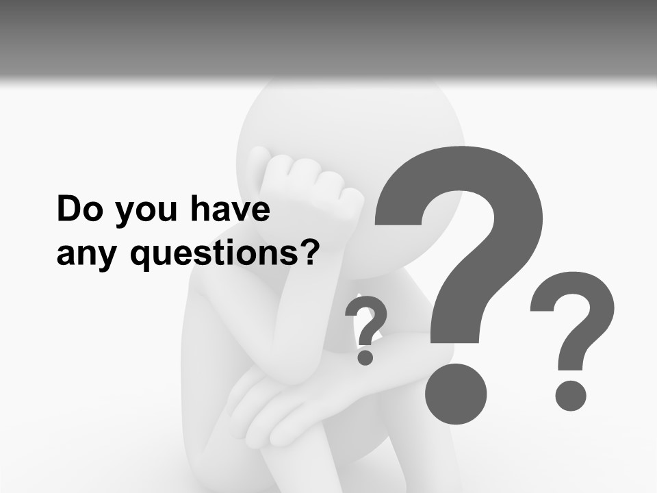 Cartoon Depression Emotional Stress PowerPoint Template