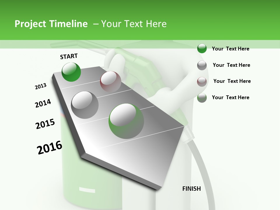 Isolated Octane Fill PowerPoint Template