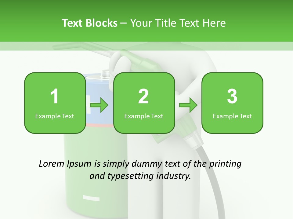 Isolated Octane Fill PowerPoint Template