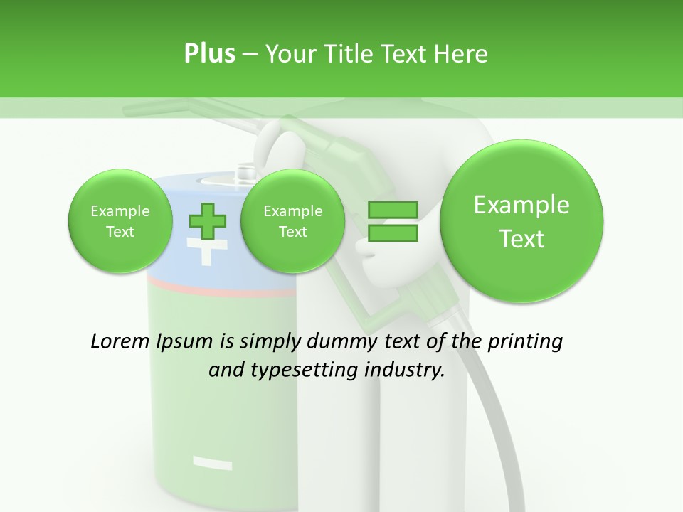 Isolated Octane Fill PowerPoint Template