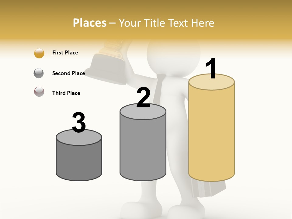 Shape Handle Briefcase PowerPoint Template