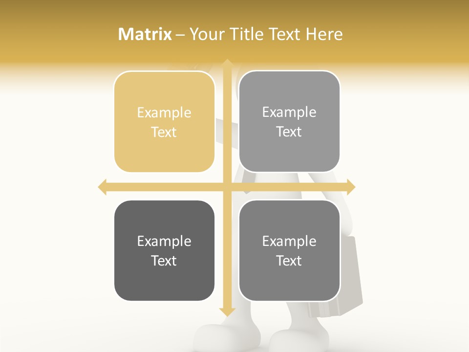 Shape Handle Briefcase PowerPoint Template