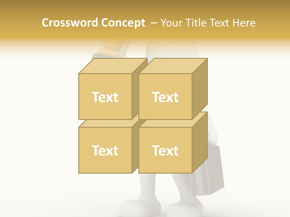 Shape Handle Briefcase PowerPoint Template