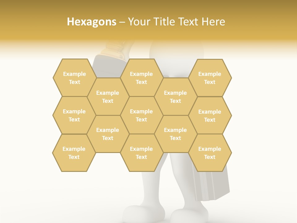 Shape Handle Briefcase PowerPoint Template