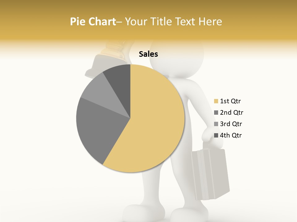 Shape Handle Briefcase PowerPoint Template