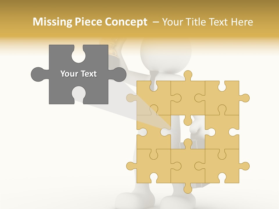 Shape Handle Briefcase PowerPoint Template