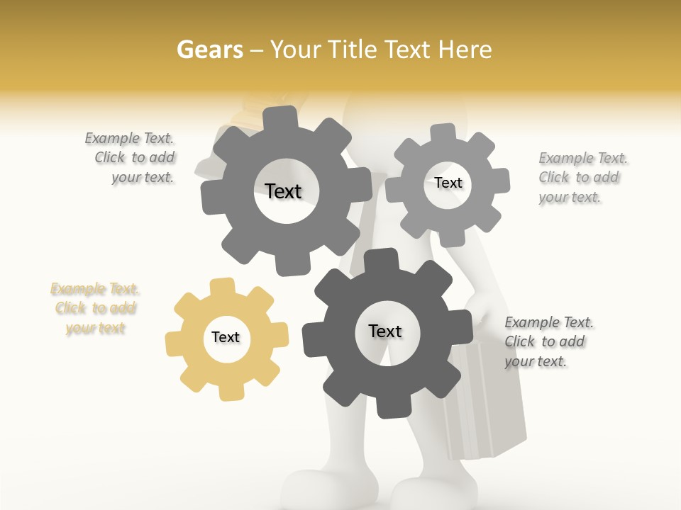 Shape Handle Briefcase PowerPoint Template