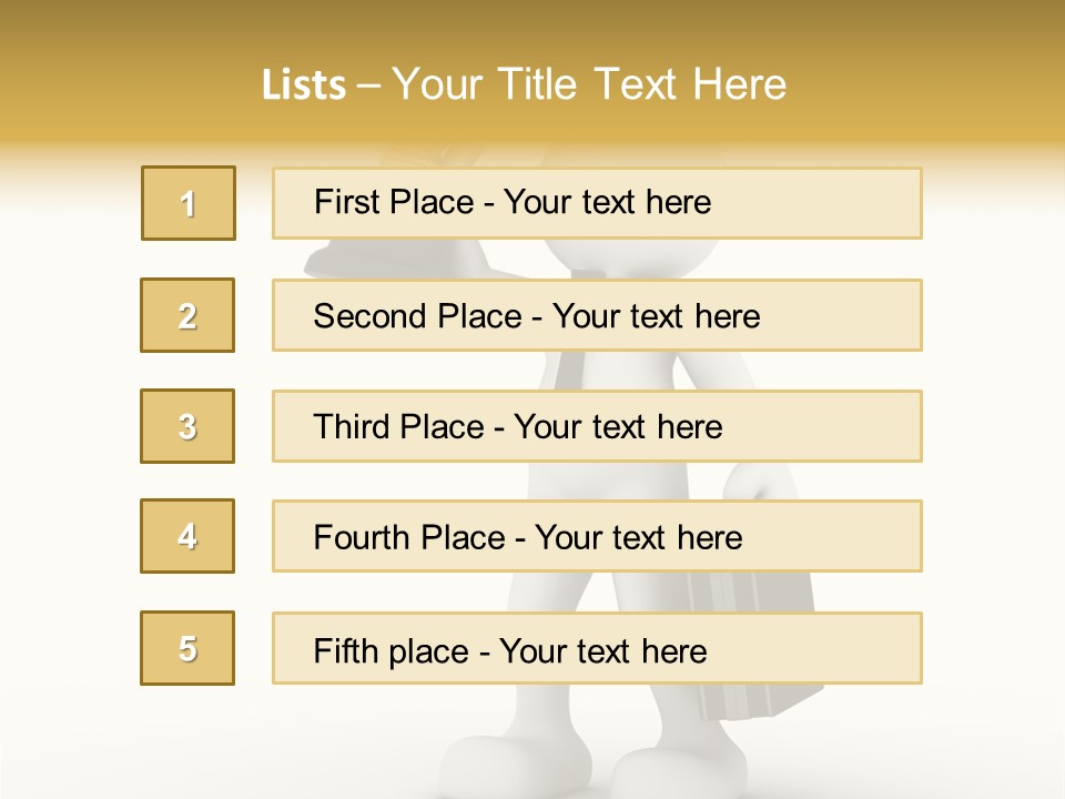 Shape Handle Briefcase PowerPoint Template