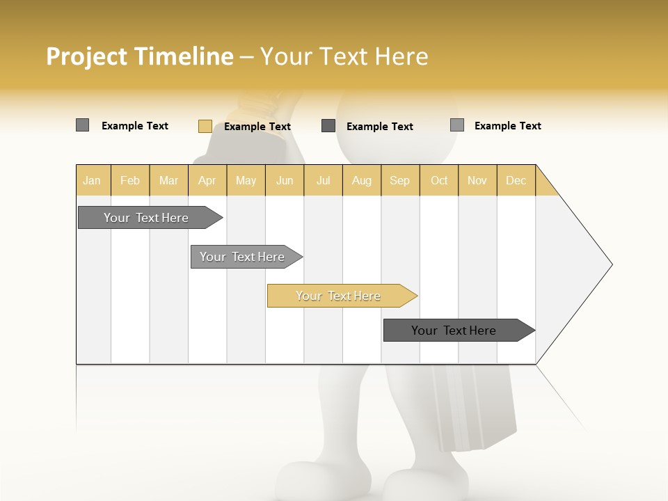 Shape Handle Briefcase PowerPoint Template