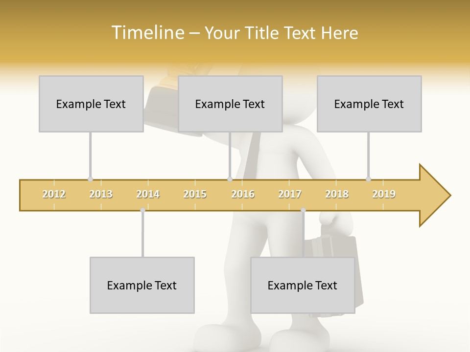 Shape Handle Briefcase PowerPoint Template