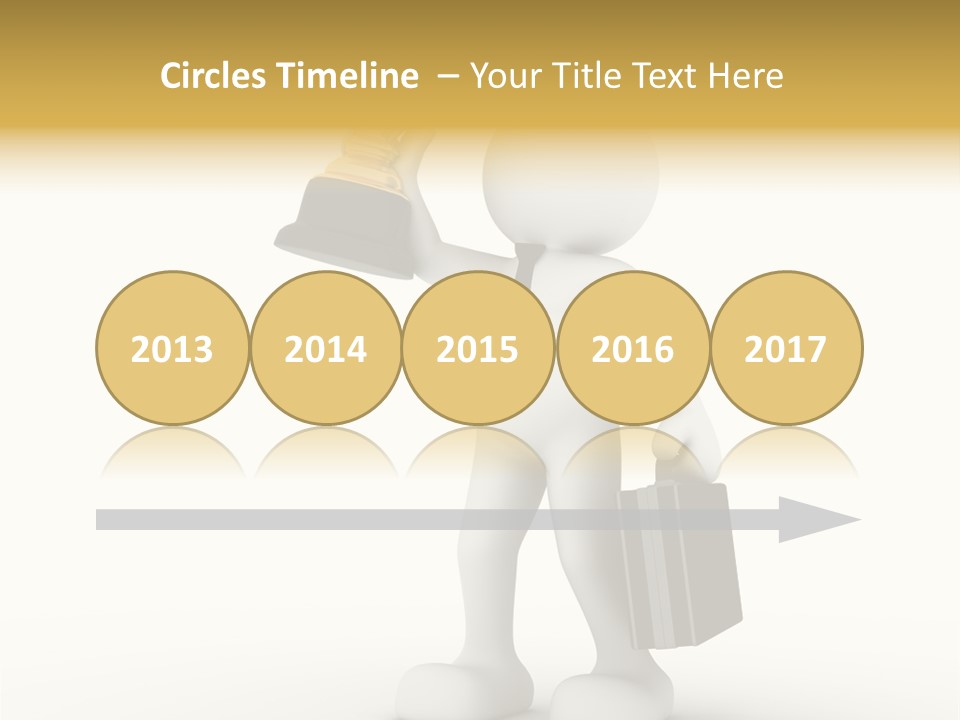 Shape Handle Briefcase PowerPoint Template