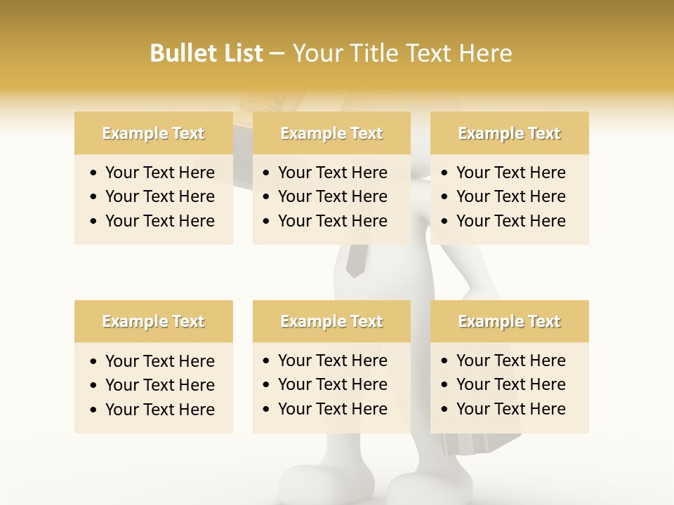 Shape Handle Briefcase PowerPoint Template