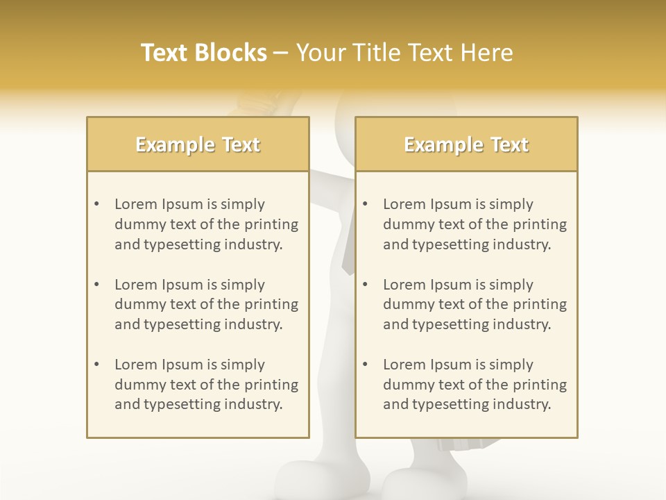 Shape Handle Briefcase PowerPoint Template