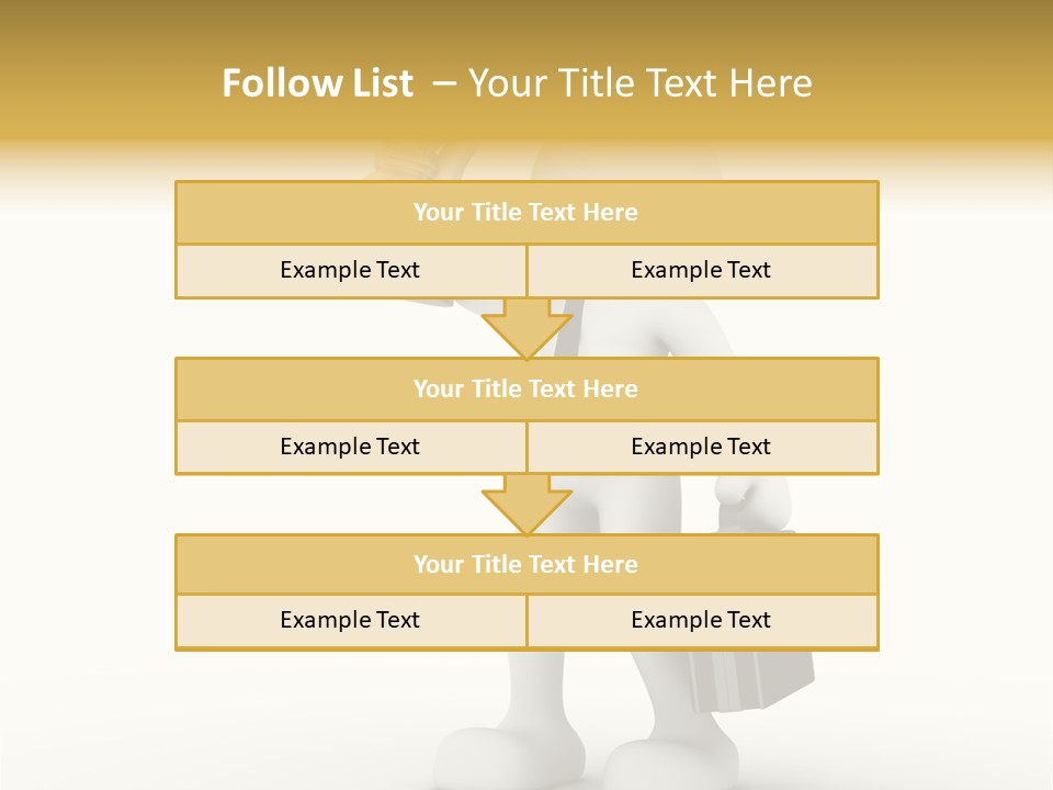 Shape Handle Briefcase PowerPoint Template